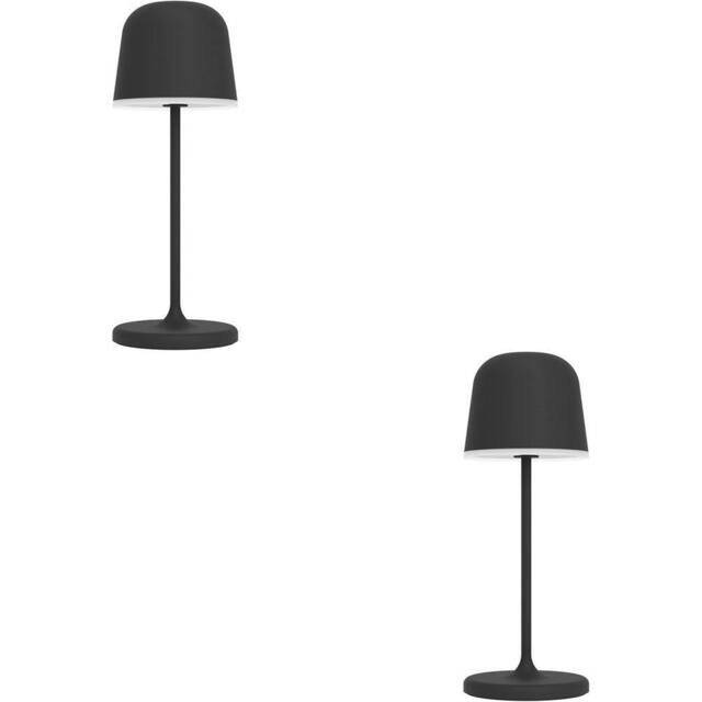 Loops 2 PACK Stylish Modern Black LED Table Lamp for Indoor Home Spaces - image 1