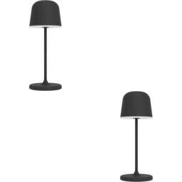 Loops 2 PACK Stylish Modern Black LED Table Lamp for Indoor Home Spaces - thumbnail 1
