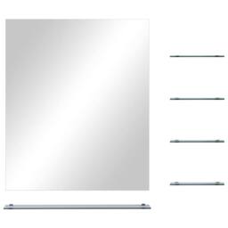 Berkfield Home Wall Mirror with 5 Shelves Silver 50x60 cm - thumbnail 1