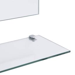 Berkfield Home Wall Mirror with 5 Shelves Silver 50x60 cm - thumbnail 4