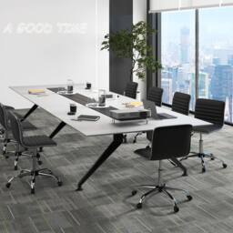 Costway Task Chair Adjustable Office Chair w/Swivel Seat & Wheels in Black - thumbnail 4