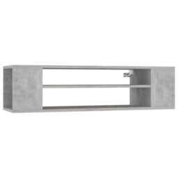 Berkfield Home Hanging TV Cabinet Concrete Grey 100x30x26.5 cm Engineered Wood - thumbnail 2
