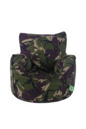 Bean Lazy Boy's Cotton Green Army Camo Bean Bag Arm Chair Toddler Size - Size: Small - thumbnail 1