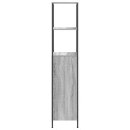Berkfield Home Bathroom Cabinet with Shelves Grey Sonoma 36x35x165 cm - Size: 36 x 35 x 165 cm - thumbnail 7