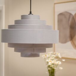 ValueLights Sette Grey Ceiling Pendant Shade - thumbnail 3