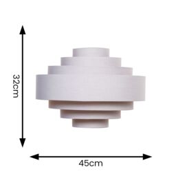 ValueLights Sette Grey Ceiling Pendant Shade - thumbnail 6