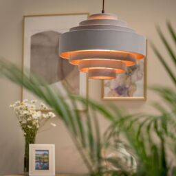 ValueLights Sette Grey Ceiling Pendant Shade - thumbnail 1