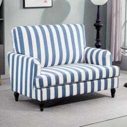 STILVORA Cuddle Chair with Velvet Upholstery in Blue - thumbnail 3
