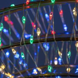 Samuel Alexander 45cm Light up Christmas Wreath with 960 Multi-Coloured LEDs in Silver - thumbnail 6