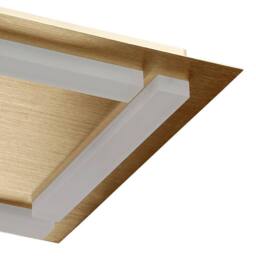 Netlighting Verona Square Ceiling 4 Light 20W LED 1800lm Gold Frosted Acrylic - thumbnail 5