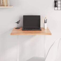 Berkfield Home Table Top Light Brown 60x50x2 cm Treated Solid Wood Oak - Size: 60 x 50 x 2 cm - thumbnail 2