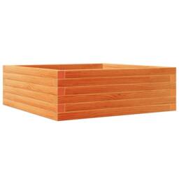 Berkfield Home Decorative Garden Planter Wax Brown 70x70x23 cm Solid Wood Pine - Size: 70 x 70 x 23 cm - thumbnail 3