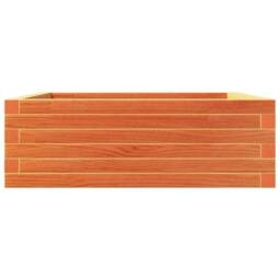 Berkfield Home Decorative Garden Planter Wax Brown 70x70x23 cm Solid Wood Pine - Size: 70 x 70 x 23 cm - thumbnail 6
