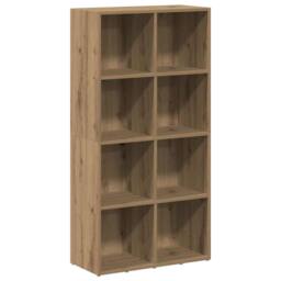 Berkfield Home Book Cabinet Artisan Oak 66x30x130 cm Engineered Wood in Brown - Size: 66 x 30 x 130 cm - thumbnail 1
