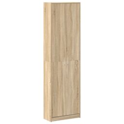 Berkfield Home Wardrobe Sonoma Oak 55x25x189 cm Engineered Wood in Brown - Size: 55 x 25 x 189 cm - thumbnail 2