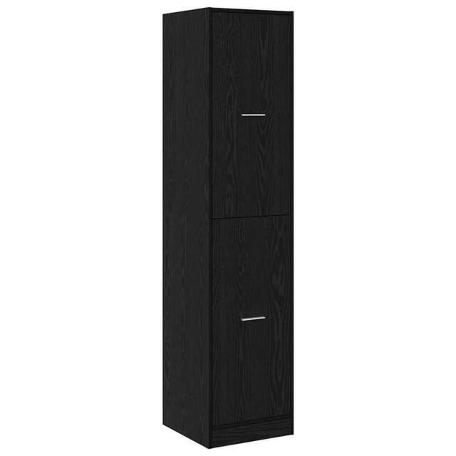Berkfield Home Apothecary cabinet Black Oak 40x41x174.5 cm Engineered Wood - image 1
