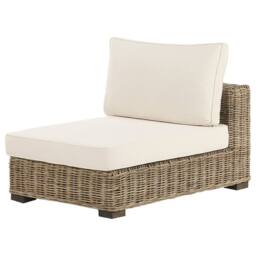 Wyld and Coco Veranda Grey Wicker Garden Conversation Set with Mahogany Coffee Table in White - thumbnail 9