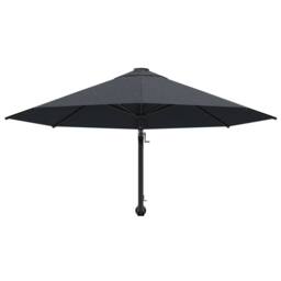 Berkfield Home Wall-Mounted Parasol with Metal Pole 300 cm Anthracite in Charcoal - thumbnail 4