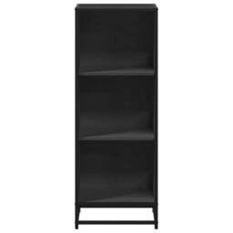 Berkfield Home Modern Book Cabinet Black 40x35x107.5 cm Engineered Wood - thumbnail 4