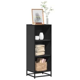 Berkfield Home Modern Book Cabinet Black 40x35x107.5 cm Engineered Wood - thumbnail 2
