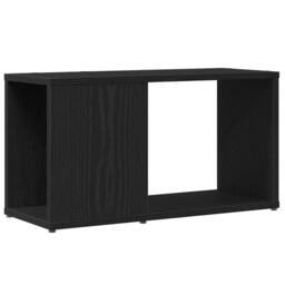 Berkfield Home TV Cabinet Black Oak 60x24x32 cm Engineered Wood - Size: 60 x 24 x 32 cm