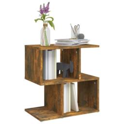 Berkfield Home Bedside Cabinet Smoked Oak 50x30x51.5 cm Engineered Wood in Brown - thumbnail 4