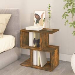 Berkfield Home Bedside Cabinet Smoked Oak 50x30x51.5 cm Engineered Wood in Brown - thumbnail 3