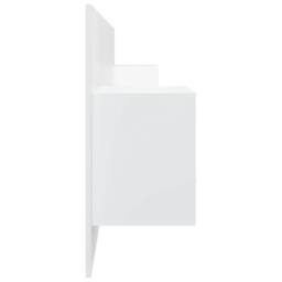Berkfield Home Classic Bed Headboard with Cabinets White Engineered Wood - thumbnail 4