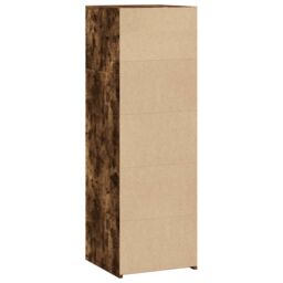 Berkfield Home Highboard Smoked Oak 40x41x124 cm Engineered Wood in Brown - Size: 40 x 41 x 124 cm - thumbnail 6
