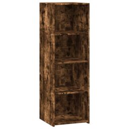Berkfield Home Highboard Smoked Oak 40x41x124 cm Engineered Wood in Brown - Size: 40 x 41 x 124 cm - thumbnail 2