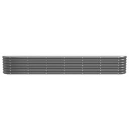 Berkfield Home Garden Raised Bed Powder-coated Steel 260x40x36 cm Anthracite in Dark Grey - Size: 260 x 40 x 36 cm - thumbnail 1