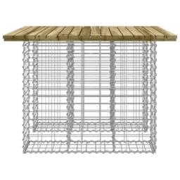 Berkfield Home Garden Bench Gabion Design 100x102x72 cm Impregnated Wood Pine in Brown - Size: 100 x 102 x 72 cm - thumbnail 4