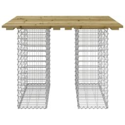Berkfield Home Garden Bench Gabion Design 100x102x72 cm Impregnated Wood Pine in Brown - Size: 100 x 102 x 72 cm - thumbnail 3