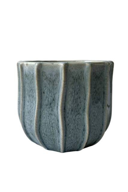 KDMD Blue Grey Hortus Porto Pot 17.5x15cm - Size: 17.5x15 cm - image 1