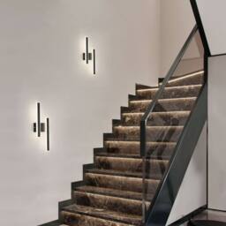 Pheashine Black Dual Linear LED Wall Sconce, 32W 4500K Neutral White, 44cm Acrylic - thumbnail 7