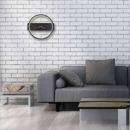 Netlighting Sussy Clear Integrated LED Wall Lamp Matt Black LED 3000K Clock - thumbnail 6