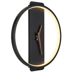 Netlighting Sussy Clear Integrated LED Wall Lamp Matt Black LED 3000K Clock - thumbnail 4