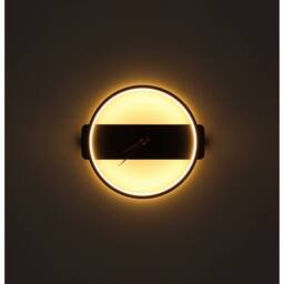Netlighting Sussy Clear Integrated LED Wall Lamp Matt Black LED 3000K Clock - thumbnail 5