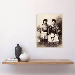 "Artery8 Burton Brothers Photograph of Samoan Princesses Wall Art Print in Brown - Size: W12"" x H16""" - thumbnail 4
