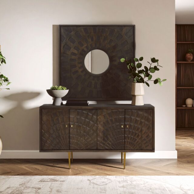 Orsina Suri Wall Mirror in Brown - image 1
