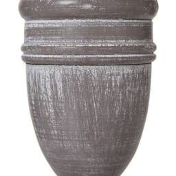 Lemon Pavilion Furniture and Decor Metis Urn Table Lamp with Linen Shade, Wood, L12 x W12 x H26 cm, White - thumbnail 2