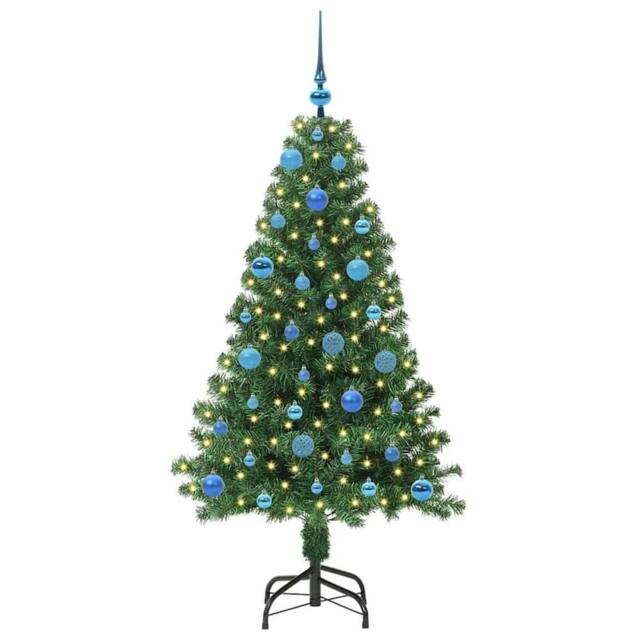 Berkfield Home Green Artificial Christmas Tree with 150 LEDs with Stand Green 150 cm - image 1