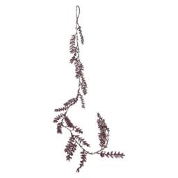 VFM e-Store Christmas Glitter Leaves Garland Decoration 150cm x 8cm Gold X 1 - Size: 150 cm x 8 cm
