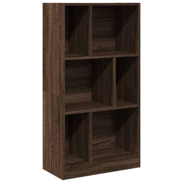 Berkfield Home Bookcase Brown Oak 57x28.5x107.5 cm Engineered Wood - image 1