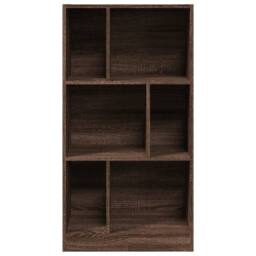 Berkfield Home Bookcase Brown Oak 57x28.5x107.5 cm Engineered Wood - thumbnail 4
