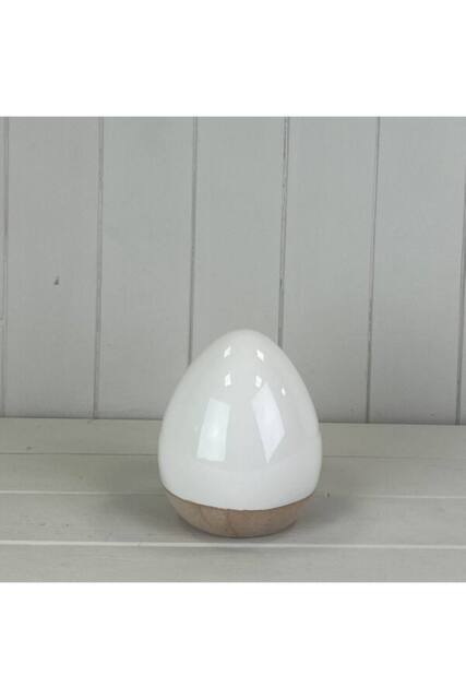 KDMD Timeless Sculptural Ceramic White Egg - image 1