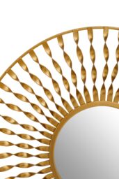 Orsina Versatile Wall Mirror, Elegant Round Shaped Wall Mirror, Sleek & Slim Wall Mirror, Lightweight Wall Mirror in Gold - thumbnail 2