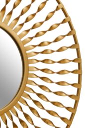 Orsina Versatile Wall Mirror, Elegant Round Shaped Wall Mirror, Sleek & Slim Wall Mirror, Lightweight Wall Mirror in Gold - thumbnail 3