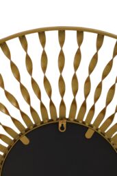 Orsina Versatile Wall Mirror, Elegant Round Shaped Wall Mirror, Sleek & Slim Wall Mirror, Lightweight Wall Mirror in Gold - thumbnail 4
