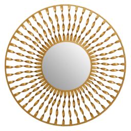 Orsina Versatile Wall Mirror, Elegant Round Shaped Wall Mirror, Sleek & Slim Wall Mirror, Lightweight Wall Mirror in Gold - thumbnail 5